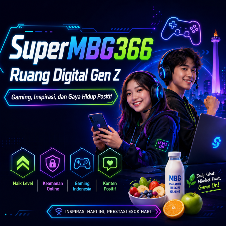 Ilustrasi SuperMBG366 sebagai ruang digital Gen Z untuk gaming dan gaya hidup positif