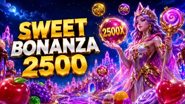 Ilustrasi Sweet Bonanza 2500 MBG366 dengan multiplier 2500X